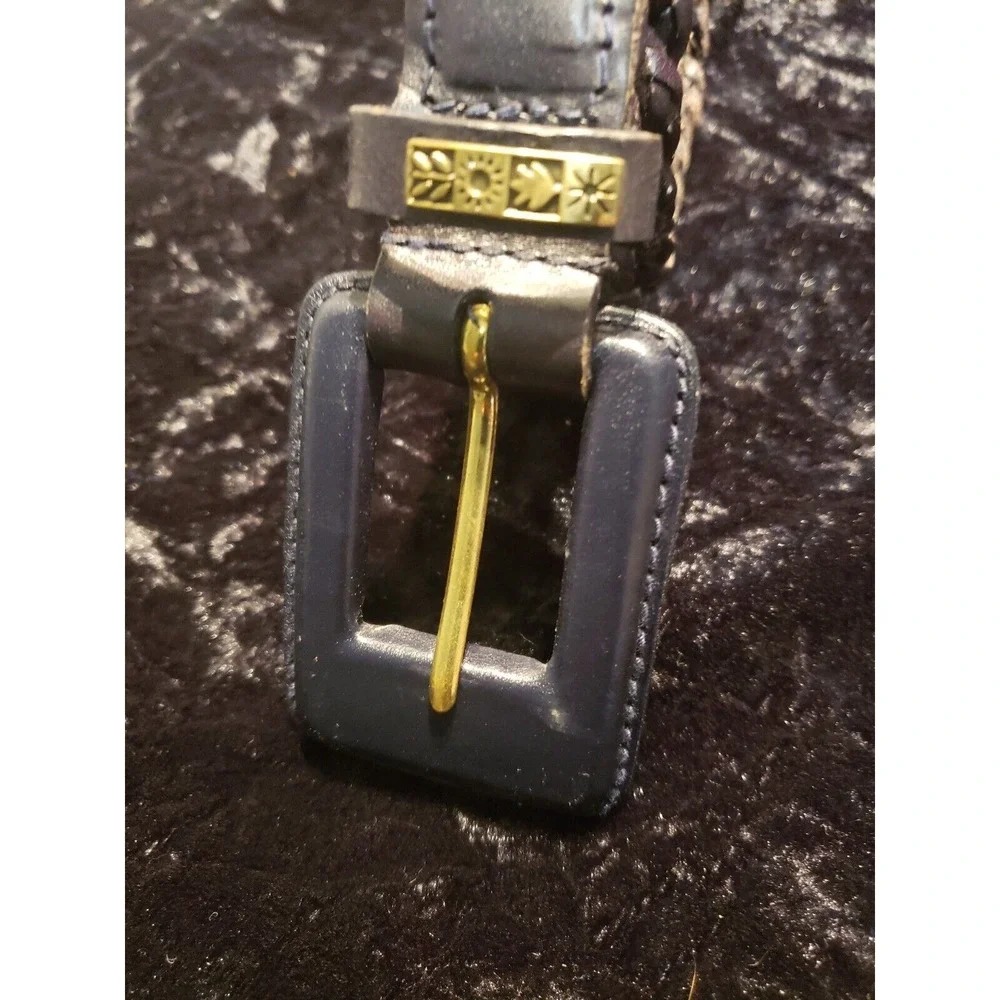 Talbots Braided Leather Belt Womens L‎ Large Brown 6029 Casual Accessories